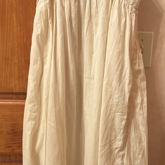 J Crew New With Flaw Milano Dress In Cotton Voile Light Yellow M - Picture 6 of 7
